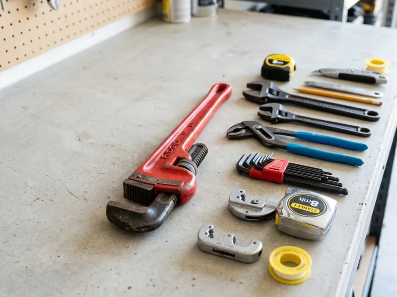 Professional plumbers in Poquott, NY equipped with top-tier tools for residential and commercial plumbing services.